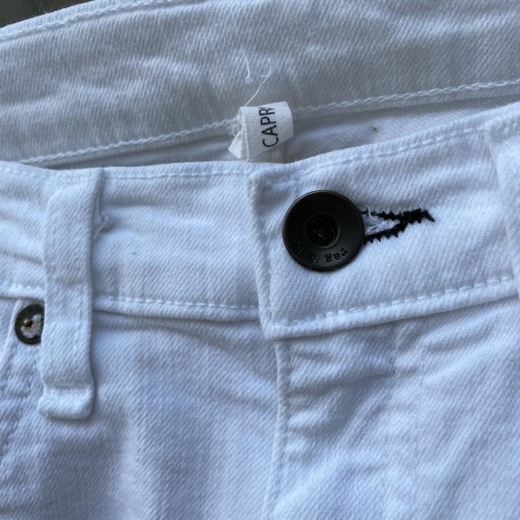 Rag & Bone Ankle Dre Capri Distressed White Skinny Jeans - Picture 10 of 14